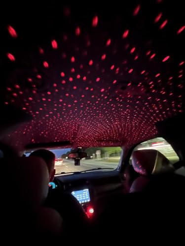 WHATOOK 4-in-1 Einziehbares Auto Ladegerät mit Sternenhimmel LED,66W Handy Schnelles Autoladegerät Zigarettenanzünder USB-C/USB-A, 2 Ladekabel für iPhone, Samsung Galaxy, Google Pixel, Tablets