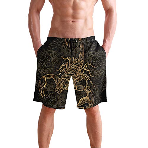 Men's Quick Dry Swim Trunks Beach Board Shorts Bathing Suits with Mesh Lining2