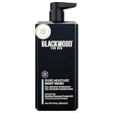 Blackwood For Men Pure Moisture Body Wash - Natural Mens Body Wash with Ginseng & Cooling Menthol - Sulfate Free Moisturizing Cleanser & Bodywash for Dry Skin or Sensitive Skin - Dye Free, Vegan, 17oz