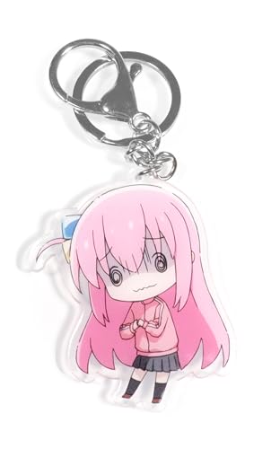 HMPAIMON Bocchi the Rock! Anime Keychain with Dual Attachment - Durable Key Ring & Bag Charm, Gift for Anime Fans