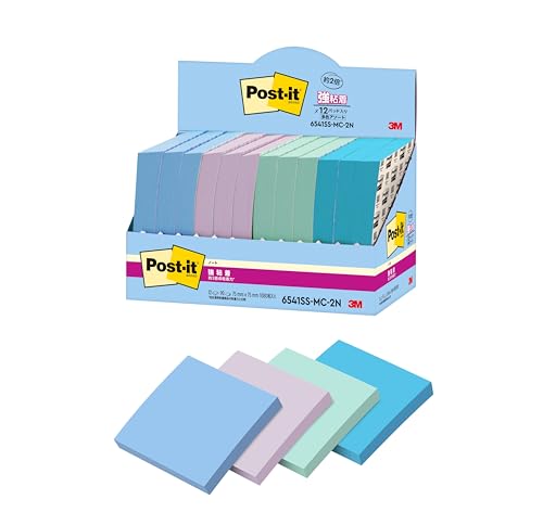 3M �|�X�g�C�b�g �t� ���S�� ���킢�� �傫�� �}���`�J���[ 75×75mm 90��×12�p�b�h 6541SS-MC-2N