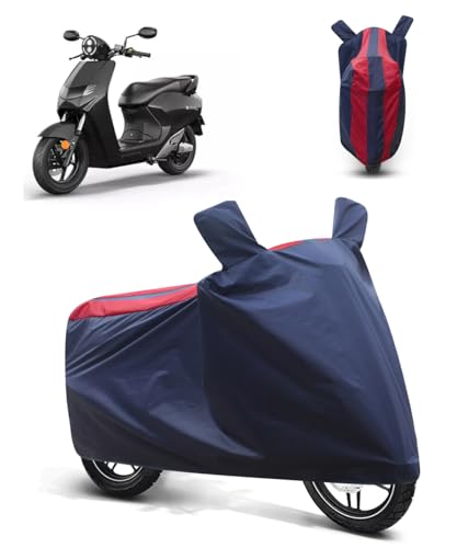 Image of FABTEC Bike /Motorcycle Body Cover Compatible with Bounce Infinity E1(Red & Blue)