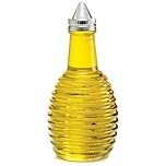 Tablecraft Beehive Glass Oil & Vinegar Dispenser 6oz / 170ml | Oil Bottle, Vinegar Bottle (1)