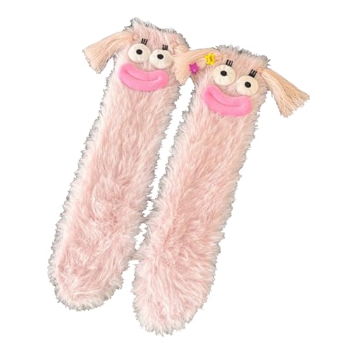 Image of TFTSR Crazy Funny Fuzzy Silly Socks for Kids Women,Girls Fluffy Slipper Novelty Fun Socks,Boy Men Cute Cozy Soft Animal Socks