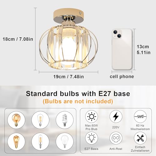 Toolight Lampada da Soffitto Moderno, Plafoniera