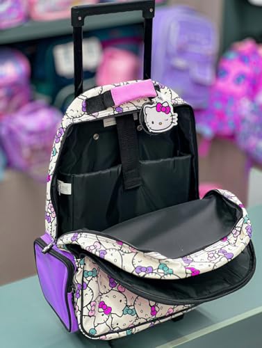 Image of ADSON 3D Embossed School Trolley Bag|Backpack Large School Bag for Boy Girl, Kids School Bag, Travel Backpack for Girl Boy, Ideal for Children Trolley 18 Inch Water Resistant