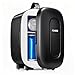 FOHERE Mini Fridge Portable, 5 Liter/6 Cans Small Fridge Cooler, Quiet, DC+AC Power, Cmpact Mini Fridge for the Office, Bedroom, Car, Travel, Black