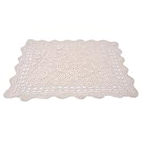 【Style vintage maison de campagne française】Inspirée du charme de la campagne française, cette nappe combine un design classique avec une élégance rustique. Sa forme rectangulaire, disponible en blanc et beige, apporte une touche intemporelle à n'importe quelle ambiance.