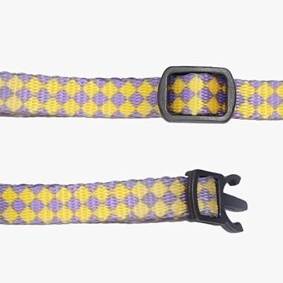 ZEZE Pet Bow Tie, Cat, Dog, Polyester, White, Plaid Pattern (Yellow)