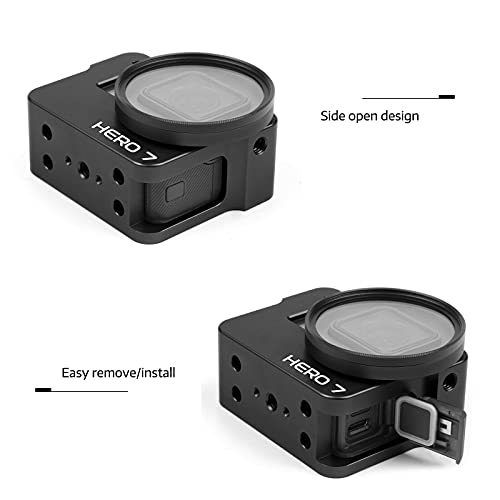 Funda GoPro Hero 7 Black para ciclismo de montaña con cubierta de jaula metálica 4