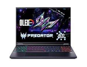 Acer Predator Helios Neo 16 AI (PHN16-73-963H) Gaming Laptop, 13 Tops, 16" WQXGA IPS 240Hz Display, Intel Core Ultra 9 275HX, 32 GB RAM, 1 TB SSD, NVIDIA GeForce RTX 5070, Windows 11, QWERTZ Tastatur