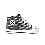 Zapatillas abotinadas de niña Conguitos con estrellas en glitter