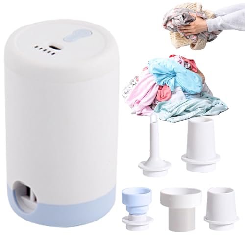 Celuicion - Bomba portátil para hinchables, extractor para bolsas al vacío – Bomba eléctrica portátil silenciosa para desinflar, viajes, camping, ropa, ciclismo, fútbol, baloncesto, edredón