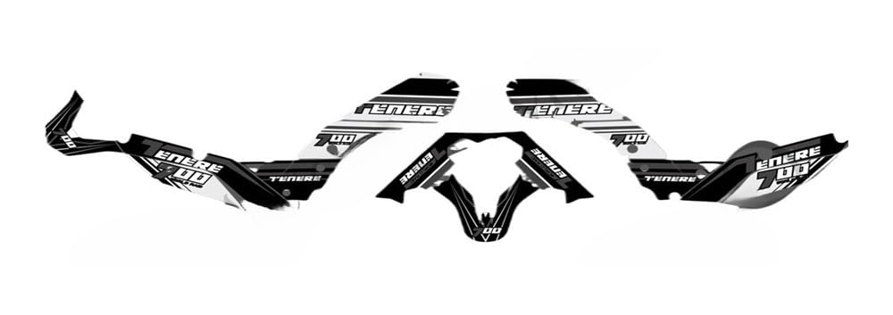 Protection Réservoir Moto Tenere 700 - Kit Autocollants et Tampons XTZ 700 2019-2021