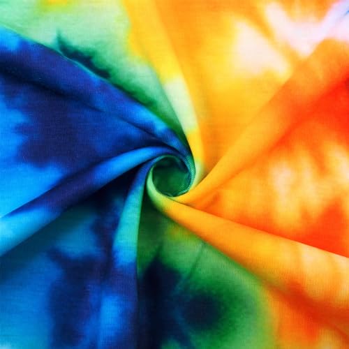 Image of Boys Tie Dye Shirt Kids Rainbow Shirts Size 4-16