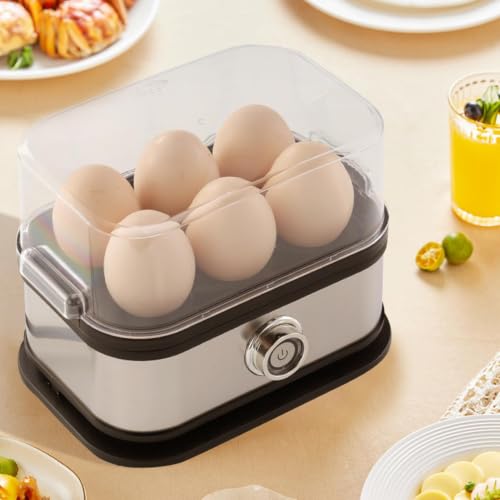 Cocedor de huevos para camping y apartamentos compactos con tapa transparente 4