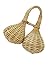 Woven Double Jingle Caxixi Shaker - African Bottle Cap Rattle
