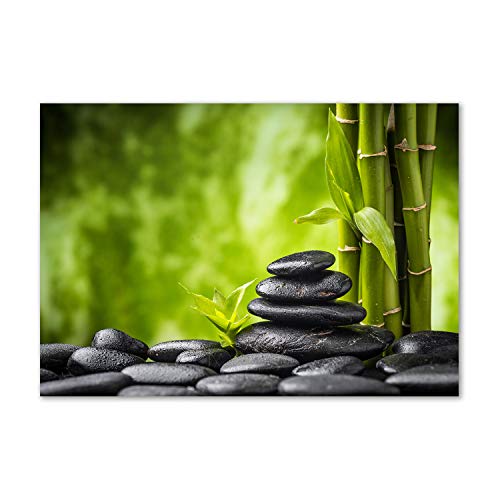 Crédence de cuisine Tulup 100x70 cm en verre trempé fond de hotte zen vert