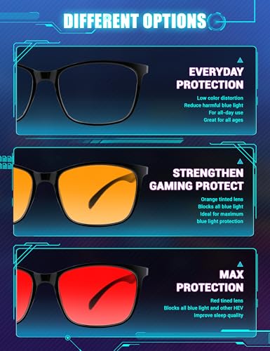 image for TIJN Sleep Glasses for 99.9% Blue Green Light Blocking for Women Men D