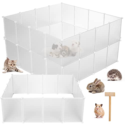 24 Panels Puppy Playpen Pet Playpen Guinea Pig Rabbit Dog Playpen Pet Fence Portable Small Animal Playpen For Small Animal Pets Puppies Hamsters Bunny Ferret Hedgehog Turtles Mice, Diy, 16 X 12 #TOP17