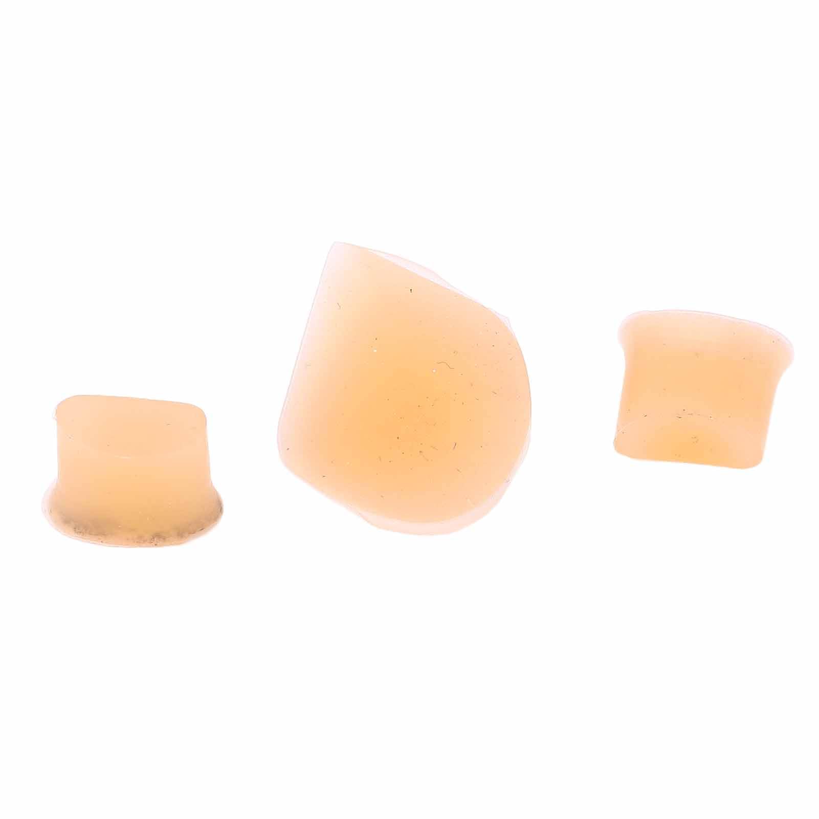 3pcs Flute Trill Key Bumper Cork Silicone Flute Hole Plug Flute Accessories Replacement Covers Plugs Buttons Flute Key Cover for Musical Instrument Player