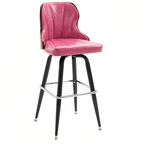 Taburetes Altos de Cocina Rosa Fucsia Marca Generic