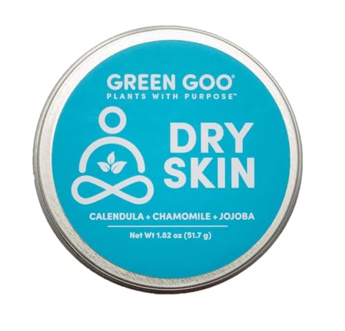 Green Goo Natural Skin Care for Eczema, Psoriasis, Cracked Hands and Feet, Black, Dry Skin, 1.82 Ounce
