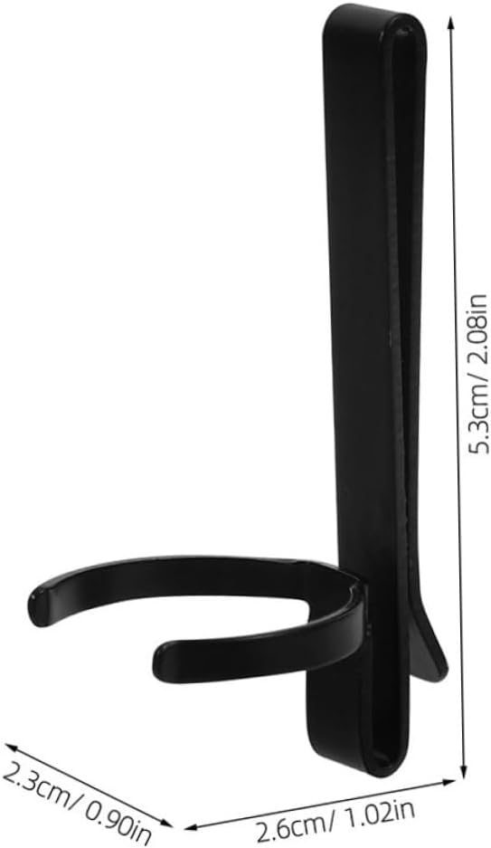OUNONA Flashlight Replacement Clip Metal Flashlight Belt Holder Adjustable Fit Secure for Outdoor Use