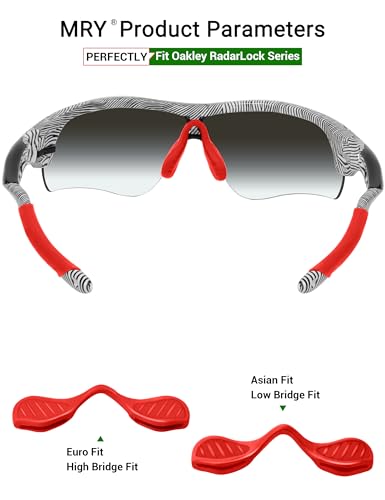 Image of Mryok Replacement Earsocks Nosepieces Kits for Oakley RadarLock Path /RadarLock XL /RadarLock Edge /RadarLock Pitch - Options