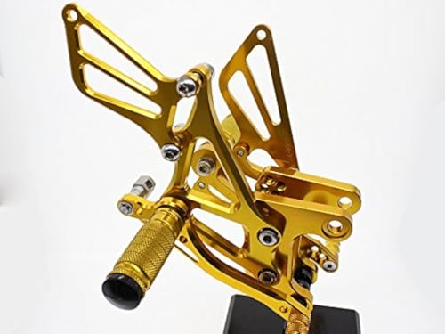 Krace Motorcycle Rearsets Foot Pegs Rear Set Footrests Brake Shift Pedals Fully Adjustable Foot Boards Fit For Kawasaki Ninja ZX6R ZX636 2005 2006 2007 2008