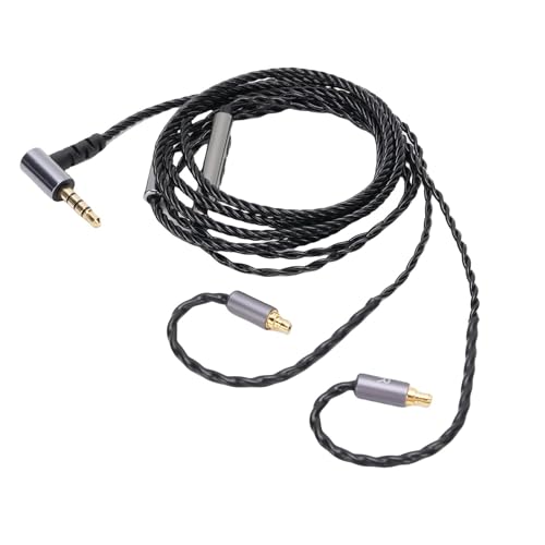 ASHATA IE100 IE400 IE500 IE100 Pro IE400Pro IE500Pro�p�w�b�h�z���T�E���h�P�[�u���A�}�C�N�R���g���[���t���AL R MIC�Ɨ��V�[���h�A3.5mm�v���O
