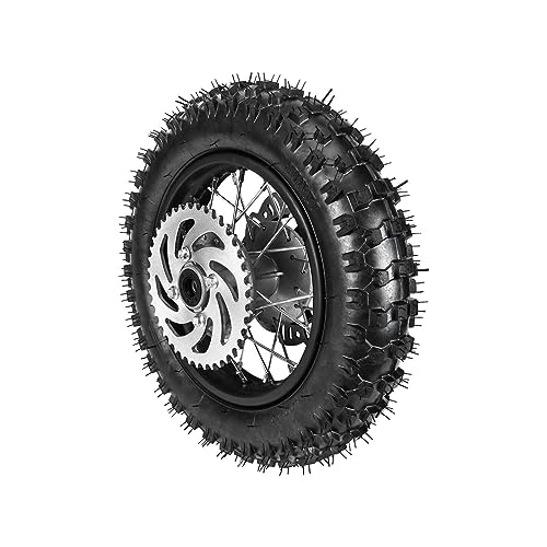 91.SCS 10" Rear ðŒð¨ð­ð¨ð«ðœð²ðœð¥ðž ð“ð¢ð«ðžð¬ 3.00-10 Rear Wheel Rim Tire Sprocket Pit Bike Coolster CRF50