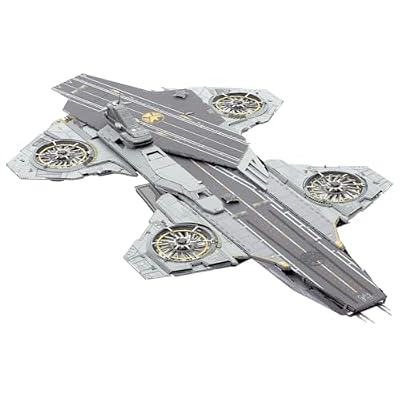 Fascinations Metal Earth Premium Series Marvel Infinity Saga Helicarrier 3D Metal Model Kit Bundle with Tweezers