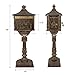 Polar Aurora Mailbox Cast Aluminum Bronze Mail Box Postal Box Security Heavy Duty New
