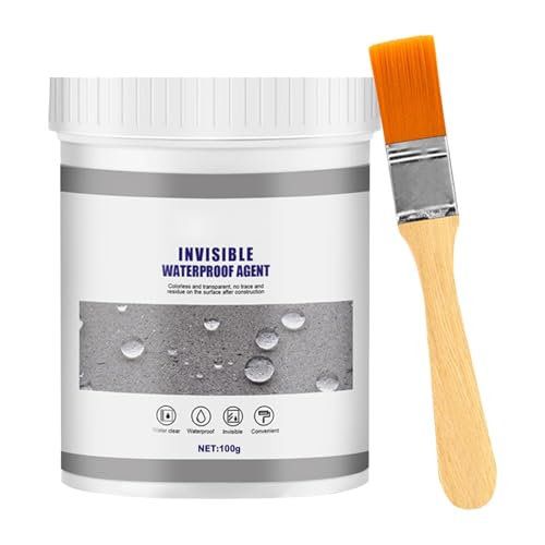 Agent imperméable invisible – Mastic liquide transparent, agent d'étanchéité anti-fuite | Adhésif transparent sans fuite pour rebord de fenêtre, toilettes, mur extérieur, fissure, toit.