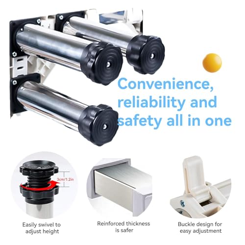 Universal Washer Dryer Stand 71cm Wide Adjustable Height 361kg Capacity Sturdy Platform for Washing Machines and Dryers White Heavy-Duty Base for Laundry Room - Image 7