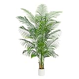 【Personnalisable et sans entretien】Cette grande plante artificielle interieur est dotée d'une armature métallique souple intégrée, vous permettant d'ajuster la forme des feuilles à votre guise et de créer facilement un aspect naturel et fourni. Notre fausse palmier plante ne nécessite ni arrosage, ni taille, ni exposition au soleil ; un simple dépoussiérage occasionnel suffit à préserver son aspect luxuriant et éclatant.