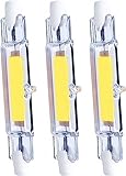 BesYouSel R7S LED Bulb 10W 78mm Double Ended LED COB Bulbs 100W Halogen Equivalent 120V J Type R7s Floodlight Adjustable Cool White 6000K Landscape Lights for Home, School, Warehouse, Pack of 3