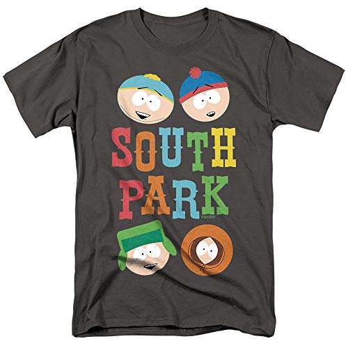 LOGOVISION South Park Best Buds T-Shirt Unisexe, Anthracite, XL
