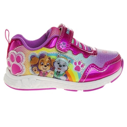Josmo Paw Patrol Girl Lighted Sneakers (Toddler/Little Kid), Fuchsia, 82