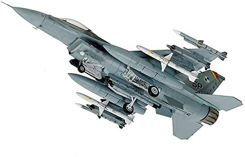 Completed Tamiya 1/72 F-16CJ Fighting Falcon model, underside view with ordnance