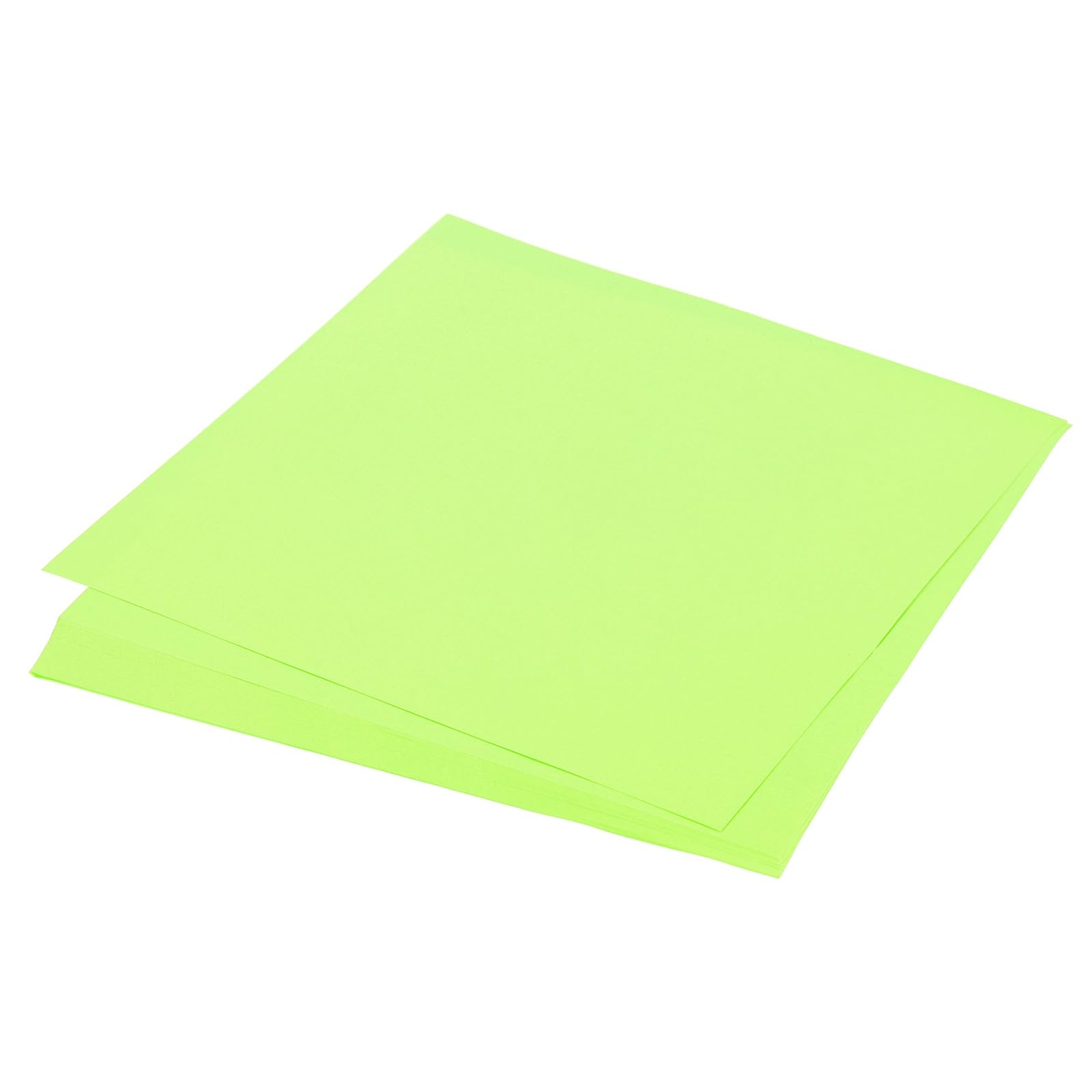 sourcing map 75 Sheet Origami Paper Double Sided 10x10 Fluorescent Green