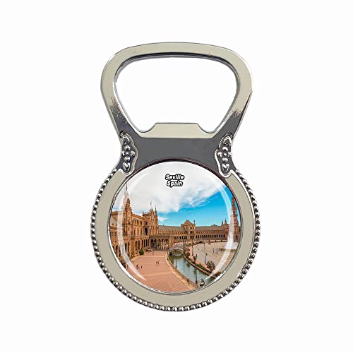 Sevilla España imán abrebotellas turístico recuerdo regalo colección nevera imán calcomanía