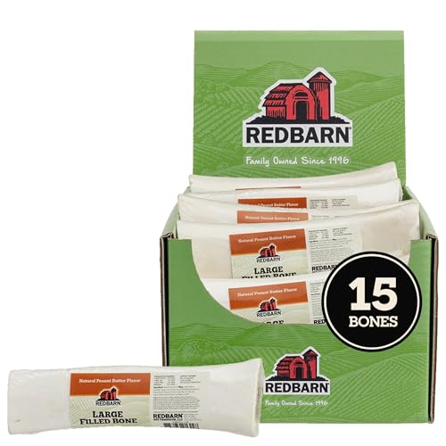 Redbarn Large Natural Filled Bone 15-Count