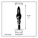 KESHES Archery Arrow Field Points Tips - 100 Grain Screw-in Practice Target & Hunting Arrow Heads for Recurve Bow, Hunting Bow, & Traditional Bow Bolts - Easy Install Archery Accessories (12 Pack)