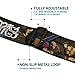 Crunchyroll Belt, Seatbelt Buckle Belt, Cowboy Bebop Jet Black and Crew Bonsai Tree Scene and Logo, 30 to 44 Inches