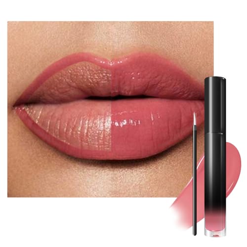 NYX PROFESSIONAL MAKEUP Lip Lingerie Liner Stain, Seamless Make Up with All-Day Color, Waterproof Lip Stain Finish - Barely There (Peach Nude)