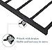 VECELO Twin Only/Roll Out Trundle Bed Frame/Enhanced Metal Slats Support, Black