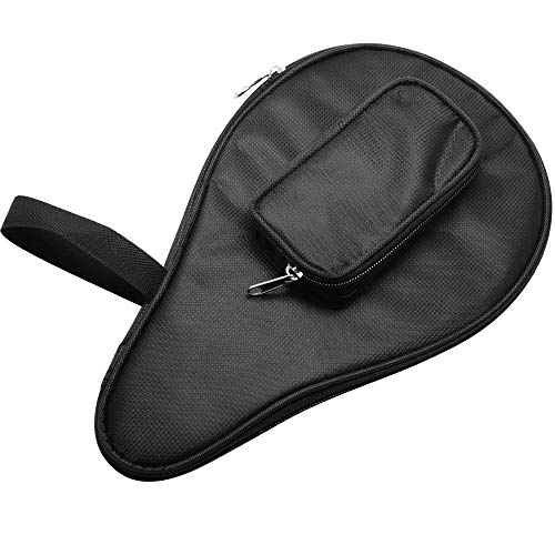 SelfTek Table Tennis Racket Cover, PingPong Paddle Case, Table Tennis Paddle Case Bat Bag with Balls Pouch