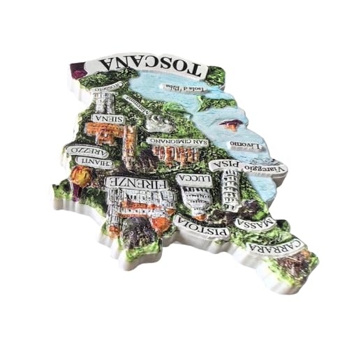 Imán de Nevera Toscana Italy 3D en Resina miniatura 5
